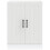 Berkfield Sink Base Cabinet Lucca White Engineered Wood 4