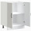 Berkfield Sink Base Cabinet Lucca White Engineered Wood 5
