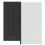 Berkfield Kitchen Wall Corner Cabinet Kalmar Black Engineered Wood 4