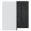 Berkfield Kitchen Wall Corner Cabinet Kalmar Black Engineered Wood 6
