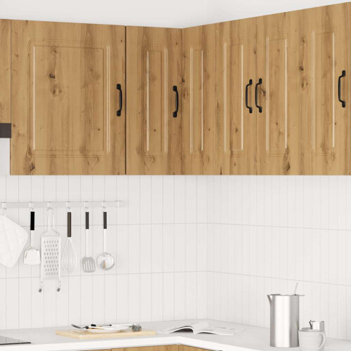 Berkfield Kitchen Wall Corner Cabinet Kalmar Artisan Oak Engineered Wood 2