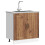 Berkfield Sink Base Cabinet Lucca Old Wood Engineered Wood 3