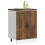 Berkfield Sink Base Cabinet Lucca Smoked Oak Engineered Wood 3