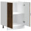 Berkfield Sink Base Cabinet Lucca Smoked Oak Engineered Wood 5