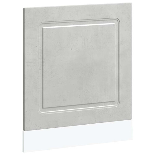 Berkfield Dishwasher Panel†Kalmar†Concrete Grey†60x1.5x57 cm Engineered Wood 1
