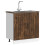 Berkfield Sink Base Cabinet Lucca Smoked Oak Engineered Wood 3