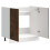 Berkfield Sink Base Cabinet Lucca Smoked Oak Engineered Wood 5