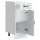 Berkfield Kitchen Base Cabinet Lucca White Engineered Wood 5