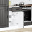 Berkfield Kitchen Base Cabinet Lucca Black Engineered Wood 2