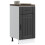 Berkfield Kitchen Base Cabinet Lucca Black Engineered Wood 3