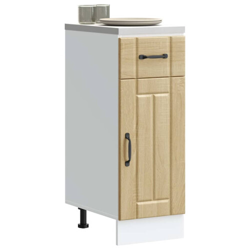 Berkfield Kitchen Base Cabinet Lucca Sonoma Oak Engineered Wood 2