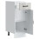 Berkfield Kitchen Base Cabinet Lucca High Gloss White Engineered Wood 5
