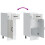 Berkfield Kitchen Base Cabinet Lucca High Gloss White Engineered Wood 9
