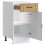 Berkfield Kitchen Base Cabinet Lucca Sonoma Oak Engineered Wood 5