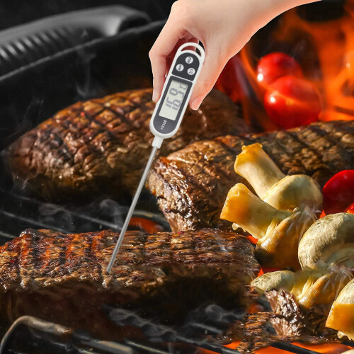 MERILER digital kitchen thermometer with long probe, 2