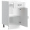Berkfield Kitchen Base Cabinet Lucca White Engineered Wood 5
