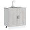 Berkfield Sink Base Cabinet Lucca Concrete Grey Engineered Wood 3
