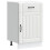Berkfield Kitchen Base Cabinet Lucca White Engineered Wood 2