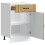 Berkfield Kitchen Base Cabinet Lucca Artisan Oak Engineered Wood 5
