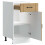 Berkfield Kitchen Base Cabinet Lucca Artisan Oak Engineered Wood 5