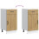 Berkfield Kitchen Base Cabinet Lucca Artisan Oak Engineered Wood 8