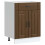 Berkfield Kitchen Base Cabinet Lucca Brown Oak Engineered Wood 2