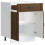 Berkfield Kitchen Base Cabinet Lucca Brown Oak Engineered Wood 7
