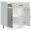 Berkfield Kitchen Base Cabinet Lucca Concrete Grey Engineered Wood 7