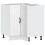 Berkfield Kitchen Corner Base Cabinet Lucca White Engineered Wood 2