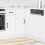 Berkfield Kitchen Corner Base Cabinet Lucca White Engineered Wood 3