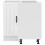 Berkfield Kitchen Corner Base Cabinet Lucca White Engineered Wood 5
