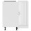 Berkfield Kitchen Corner Base Cabinet Lucca White Engineered Wood 7