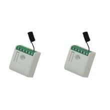 2X 433.92mhz 9-24V /AC Relay 1 Channel Receiver for Fixed Code and Rolling Code Remote