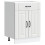 Berkfield Kitchen Base Cabinet Lucca White Engineered Wood 2