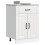 Berkfield Kitchen Base Cabinet Lucca White Engineered Wood 3