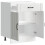 Berkfield Kitchen Base Cabinet Lucca White Engineered Wood 7