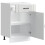 Berkfield Kitchen Base Cabinet Lucca High Gloss White Engineered Wood 5