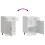 Berkfield Kitchen Base Cabinet Lucca High Gloss White Engineered Wood 9