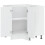 Berkfield Kitchen Corner Base Cabinet Lucca High Gloss White Engineered Wood 5