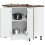 Berkfield Kitchen Corner Base Cabinet Lucca Smoked Oak Engineered Wood 4
