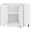 Berkfield Kitchen Corner Base Cabinet Lucca Smoked Oak Engineered Wood 6