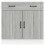 Berkfield Kitchen Base Cabinet Lucca Grey Sonoma Engineered Wood 3