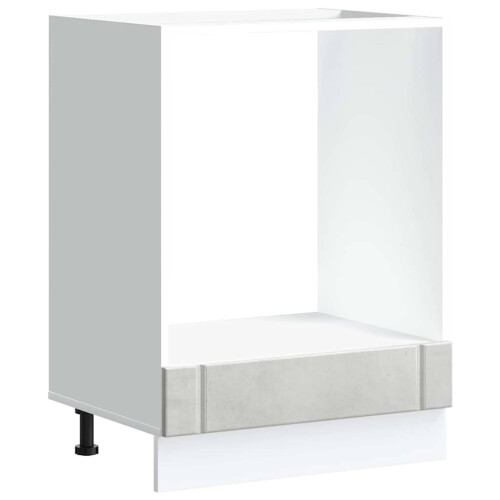 Berkfield Oven Cabinet Lucca Concrete Grey Engineered Wood 1
