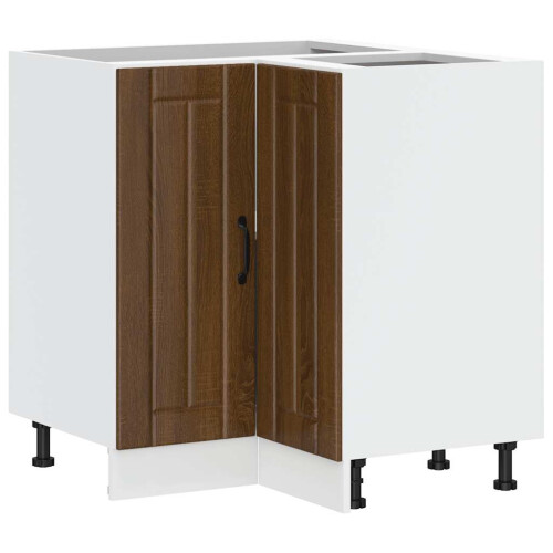 Berkfield Kitchen Corner Base Cabinet Lucca Brown Oak Engineered Wood 1