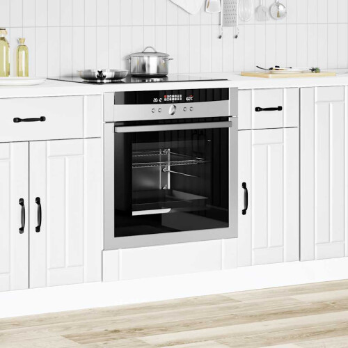 Berkfield Oven Cabinet Lucca White Engineered Wood 2