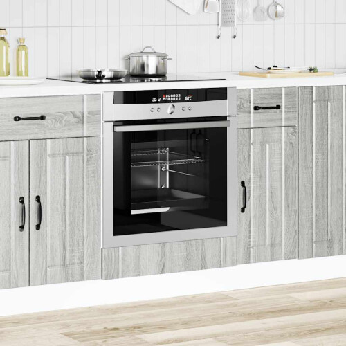 Berkfield Oven Cabinet Lucca Grey Sonoma Engineered Wood 2