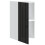 Berkfield Kitchen Wall Cabinet Lucca Black Engineered Wood 5