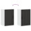 Berkfield Kitchen Wall Cabinet Lucca Black Engineered Wood 9