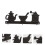 Vintage Cast Iron Wall Mounted Coat Hook and Hat Rack, Durable Iron, Rustic Entryway Storage 3