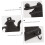 Vintage Cast Iron Wall Mounted Coat Hook and Hat Rack, Durable Iron, Rustic Entryway Storage 5